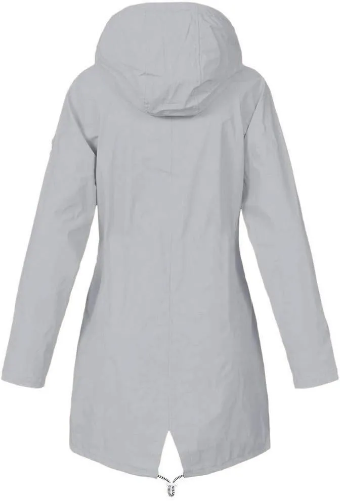 Aniywn Fleece-Lined Rain Jacket for Women Waterproof Windproof Snow Ski Hooded Jacket Winter Outdoor Windbreaker Coat