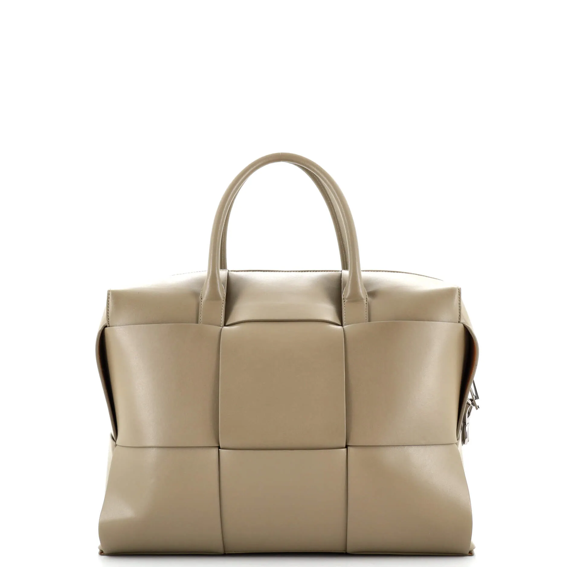 Arco Satchel Maxi Intrecciato Leather Large