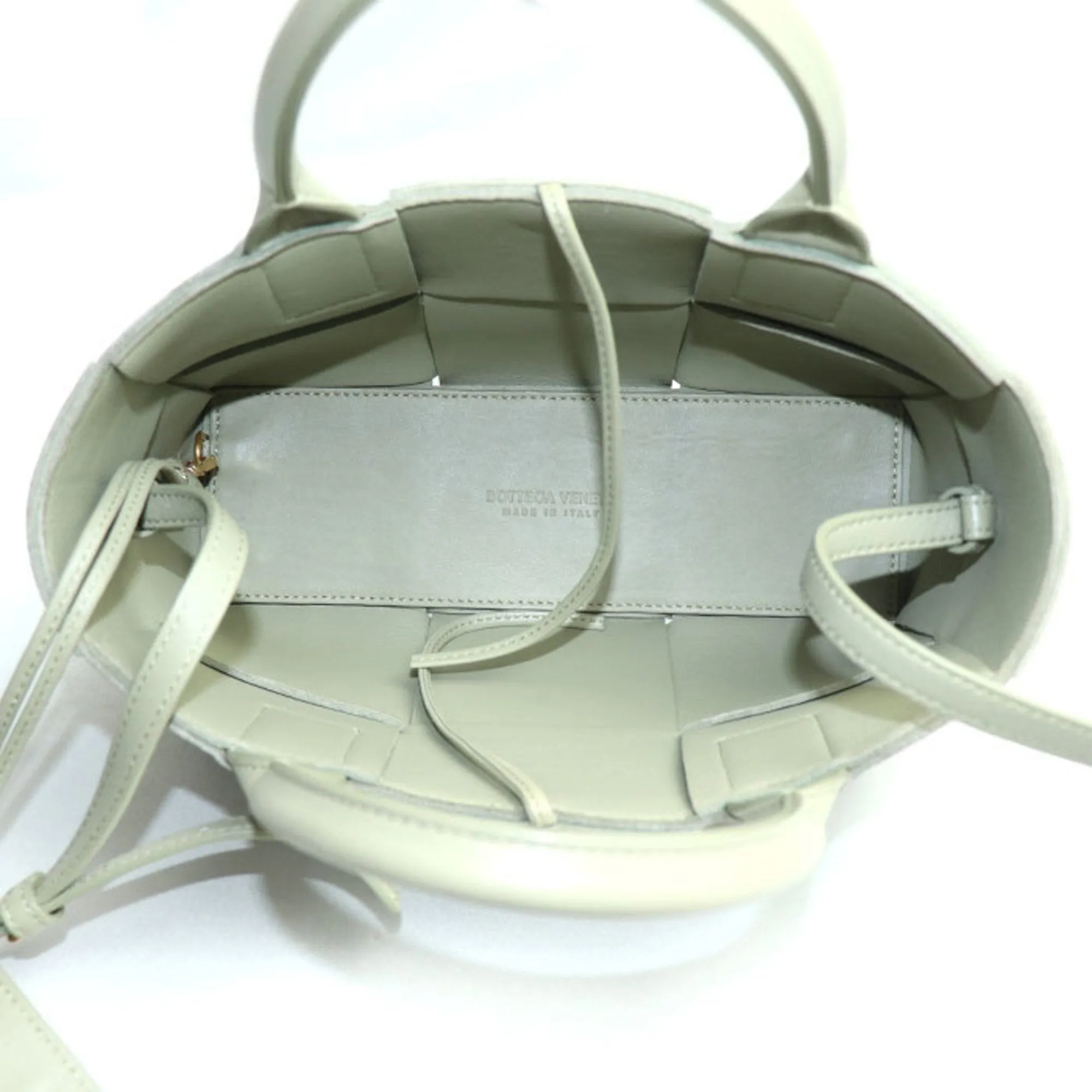 Bottega Veneta Arco Green Leather Bag