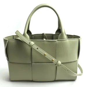 Bottega Veneta Arco Green Leather Bag