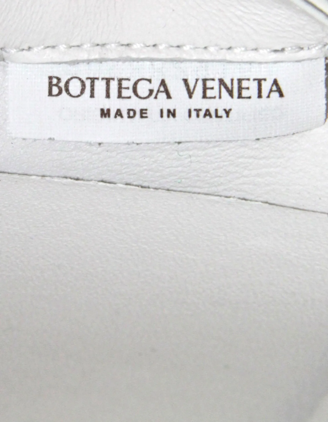 Bottega Veneta Black/ White Medium Arco Intrecciato Leather Tote Bag