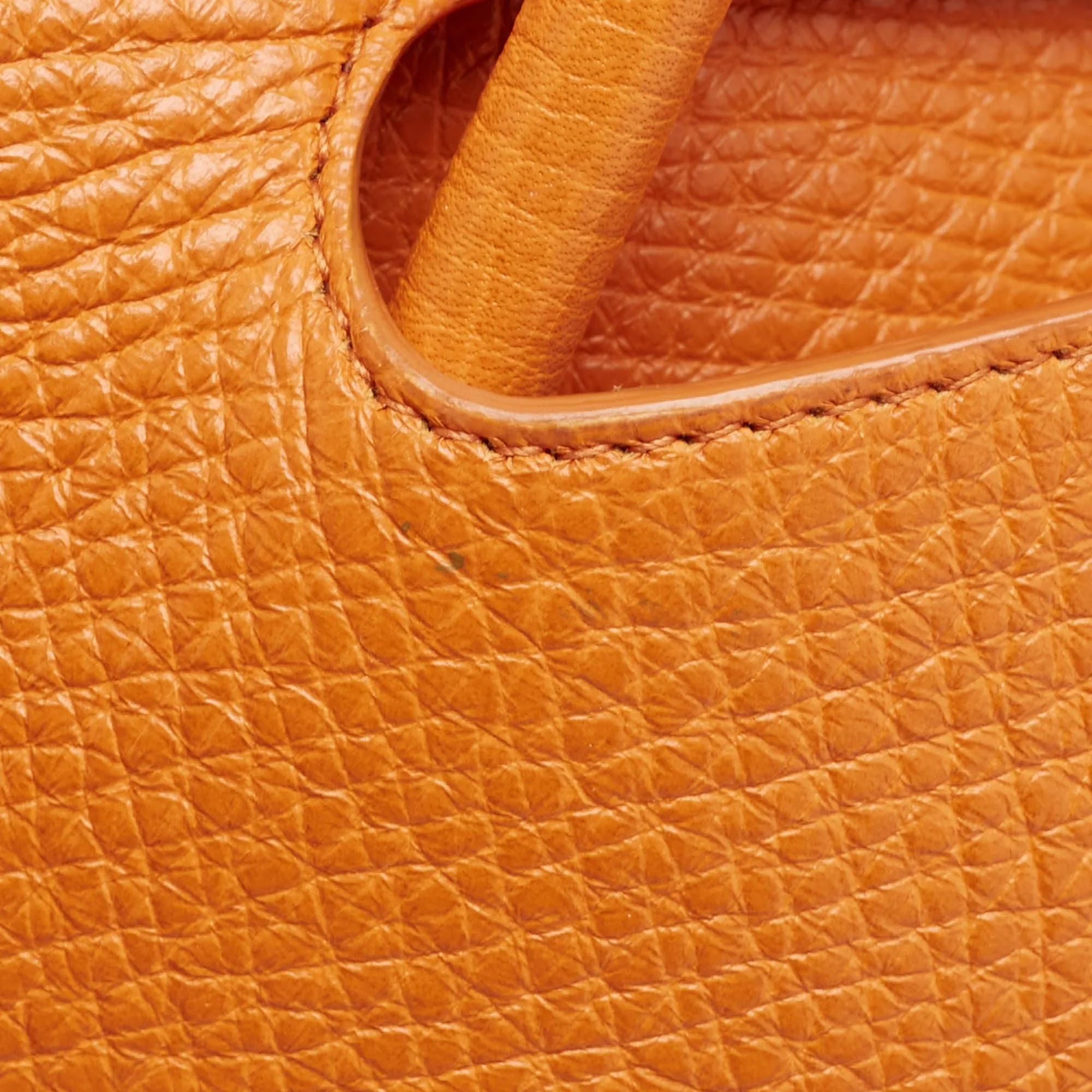Bottega Veneta Orange Leather Arco Flap Tote