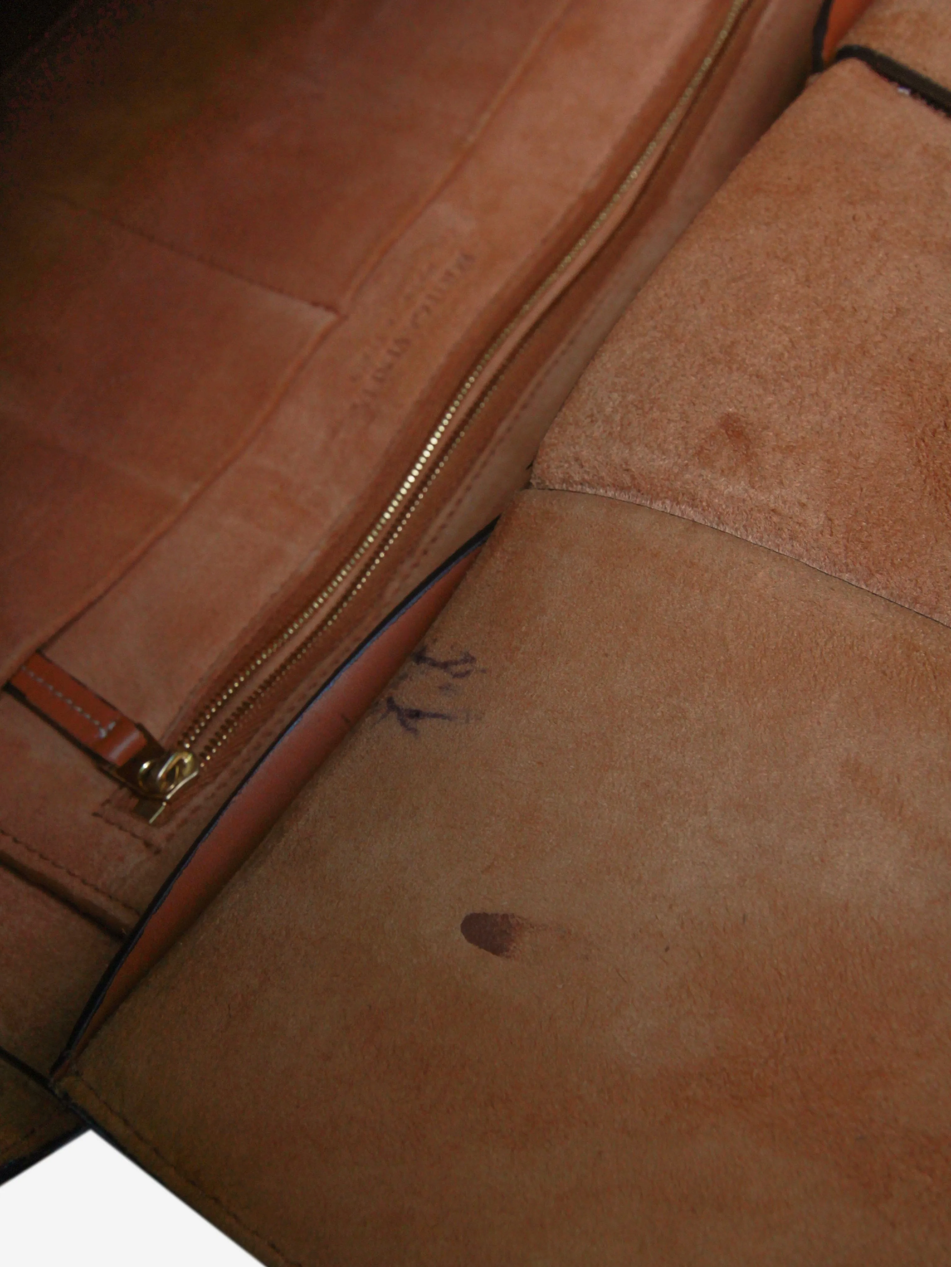 Brown large Arco Intrecciato leather tote bag