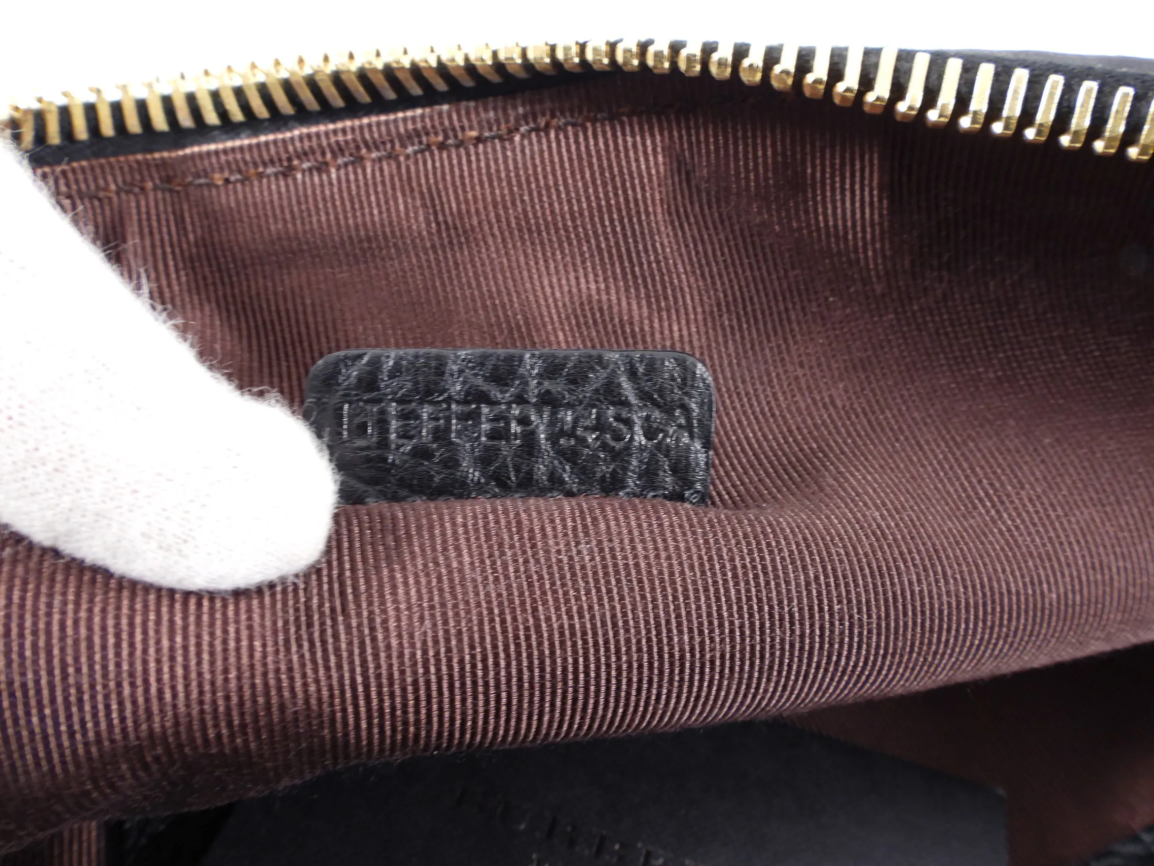 Burberry Prorsum Black Leather Studded Clutch Portfolio Bag