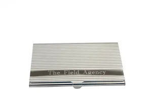 Business Card Case Lined Card Holder Personalized