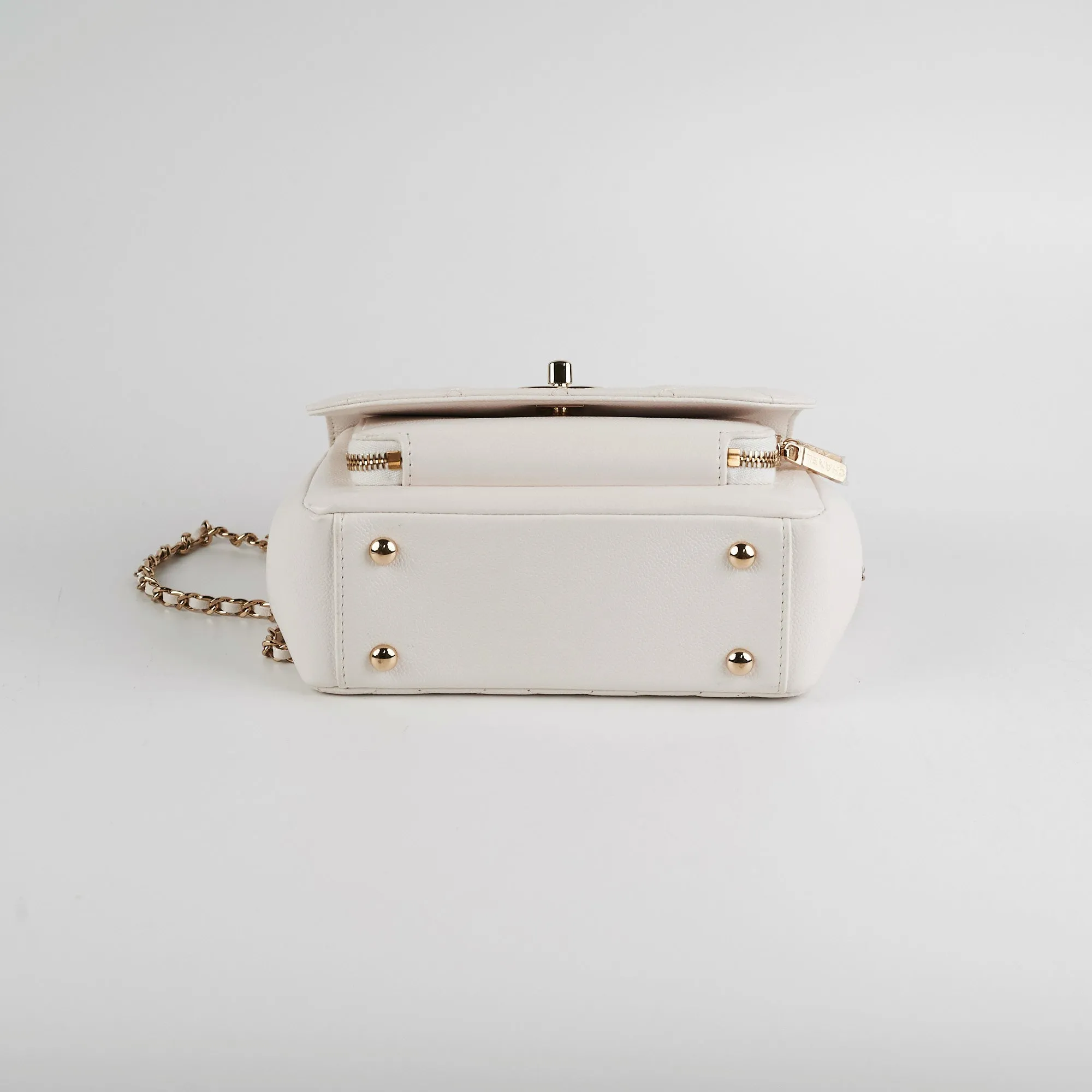 Chanel Business Affinity Small White Caviar