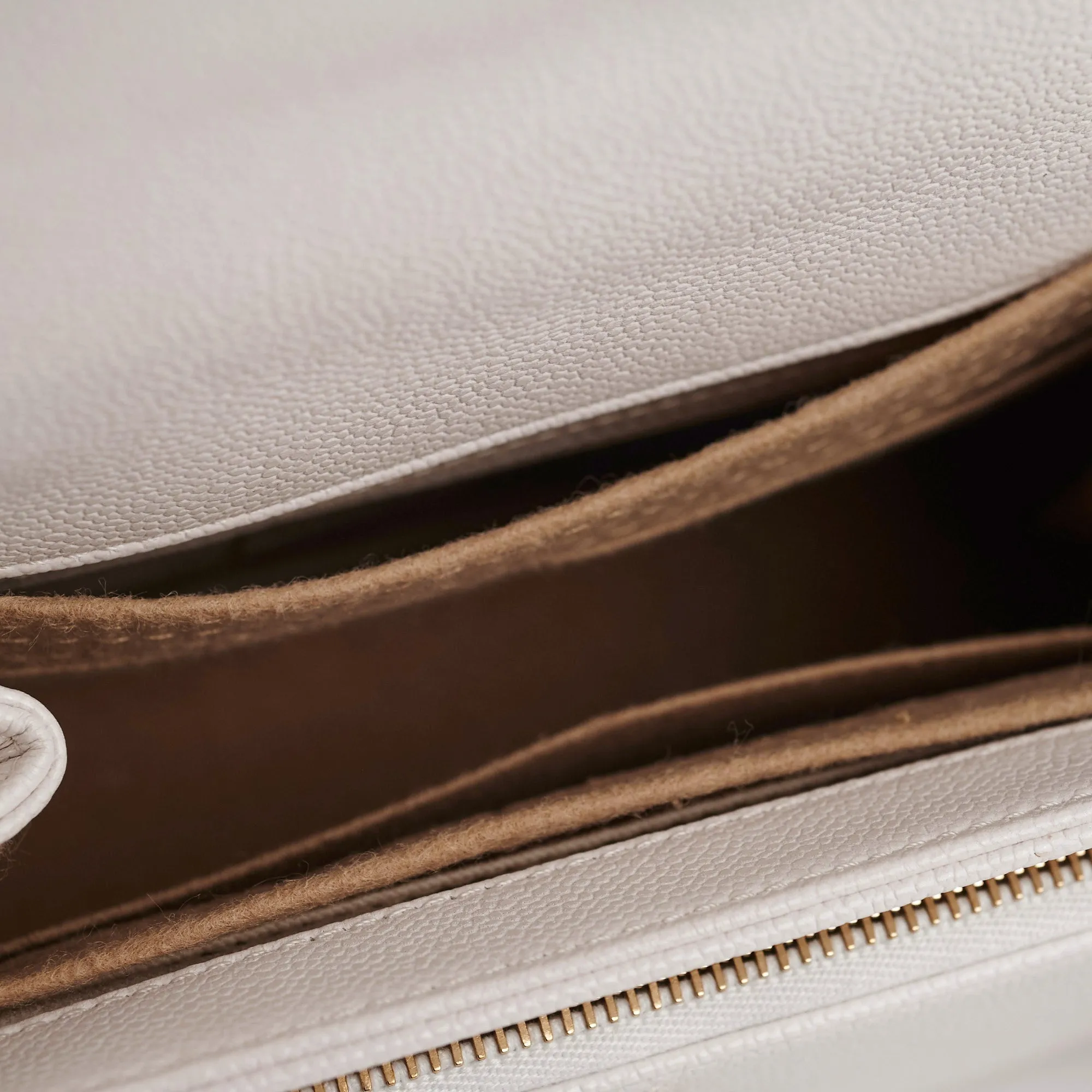 Chanel Business Affinity Small White Caviar