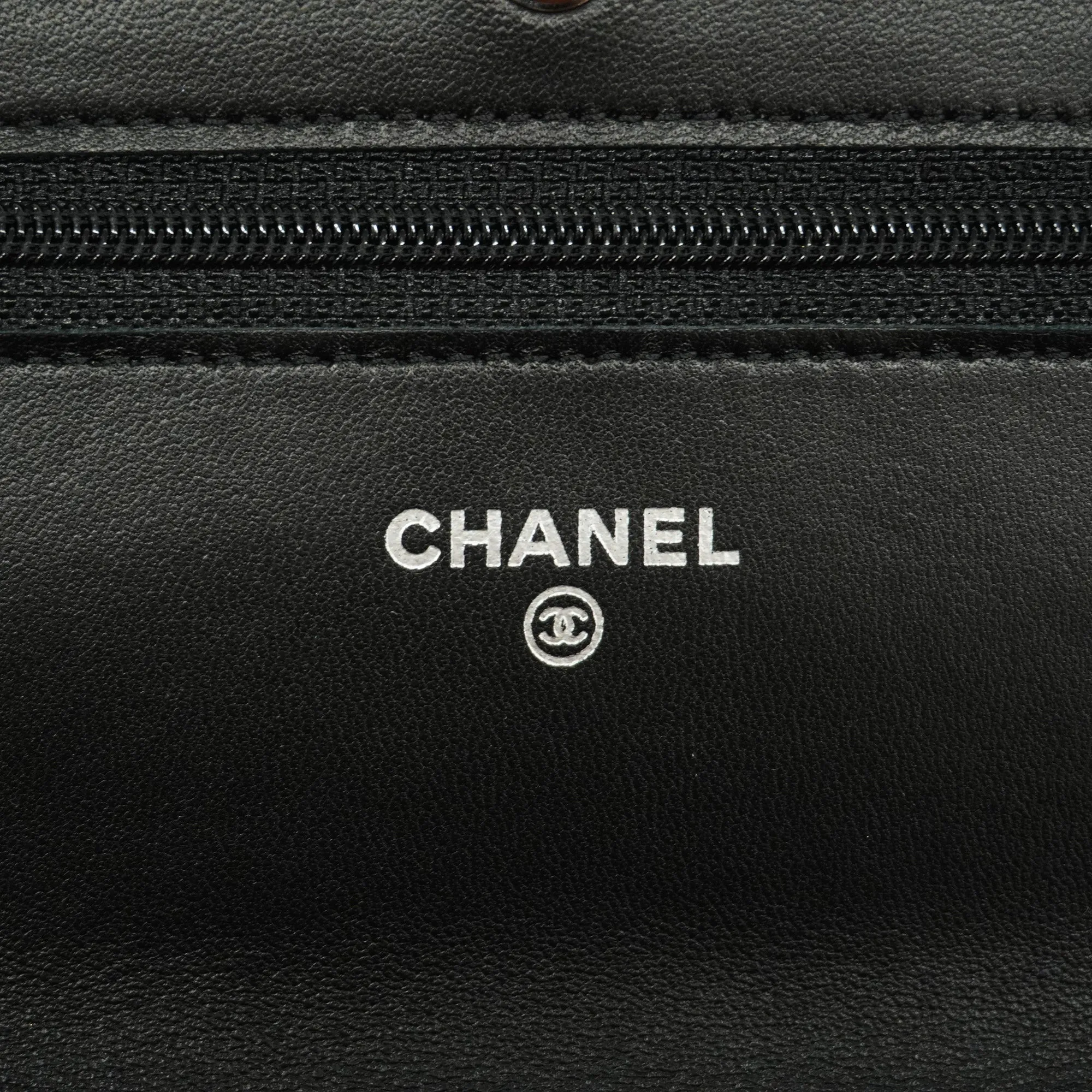 CHANELAuth  Matelasse Chain Shoulder Gold Hardware Women's Lambskin Black