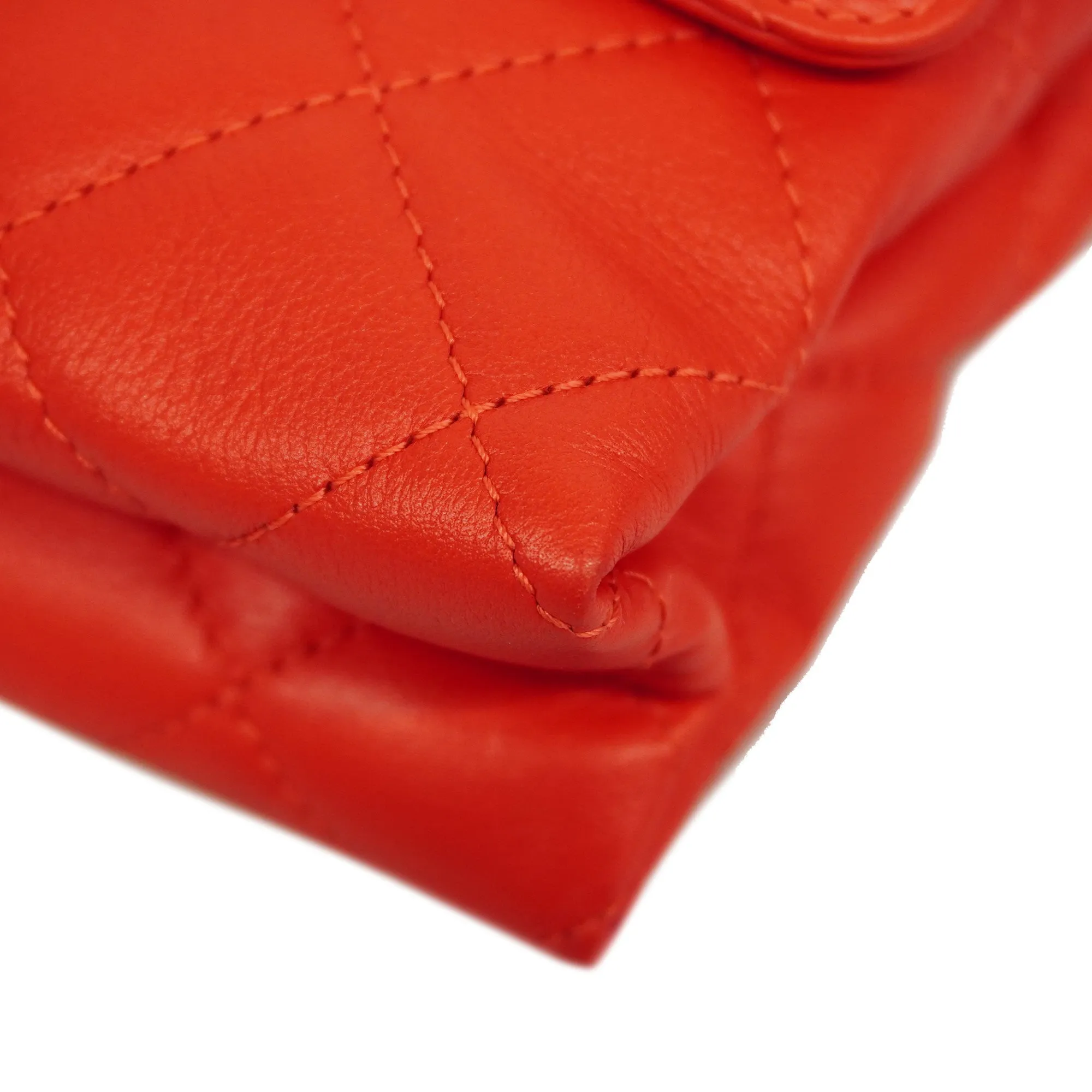 Chanelauth  Matelasse Chain Shoulder Women's Leather Shoulder Bag Red Color