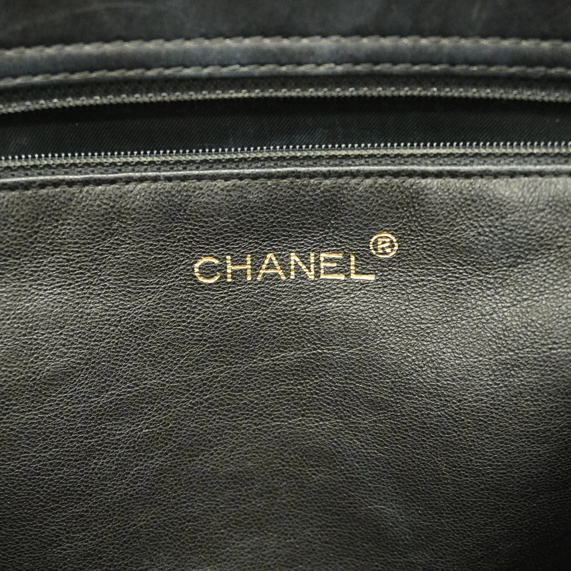 Chanelauth  Matelasse Chain Shoulder Women's Leather Tote Bag Black