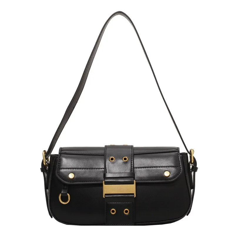 Christmas Gift French Niche Design Bag Female 2021 New Fashion Shoulder Bag Underarm Bag Square Bag Autumn/winter Retro Texture Messenger Bag