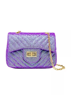 Classic Glitter Wave Handbag