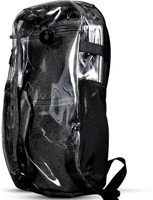 Clear Lite Pack – Anti Theft Clear Bag for Stadium Events with Locking Zippers Protects Items at Festivals, Concerts, and Traveling. Backpack is Compliant with Most Venue Bag Policies