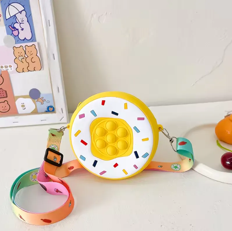 Crossbody Silicone Donut Pop It Purse