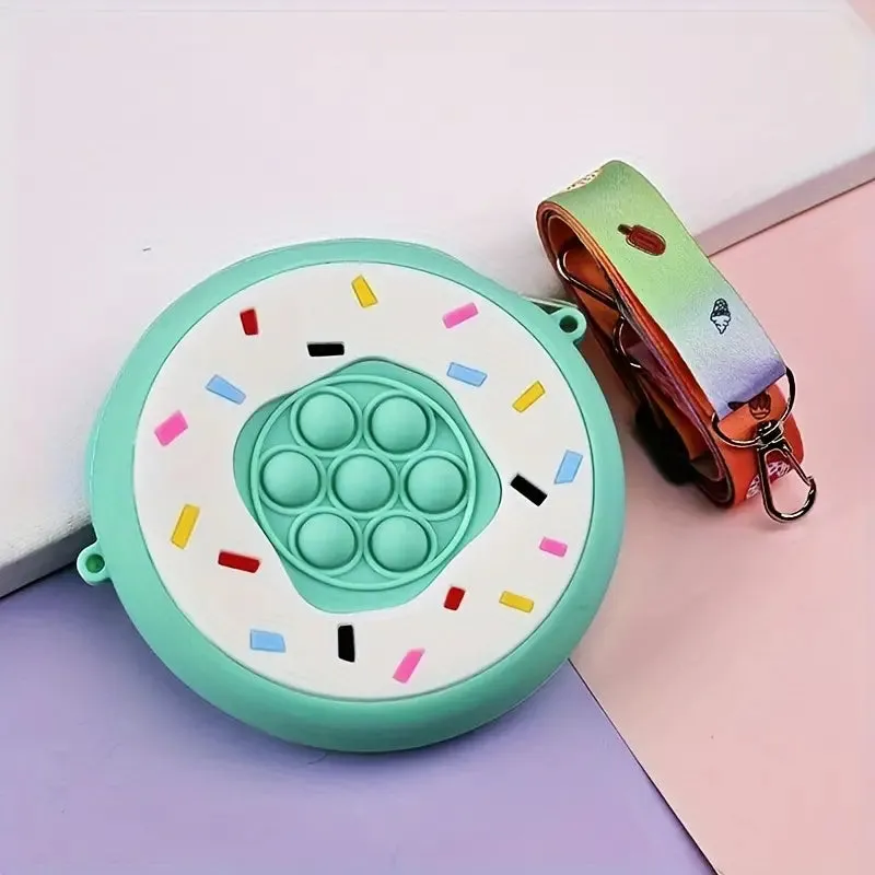 Crossbody Silicone Donut Pop It Purse