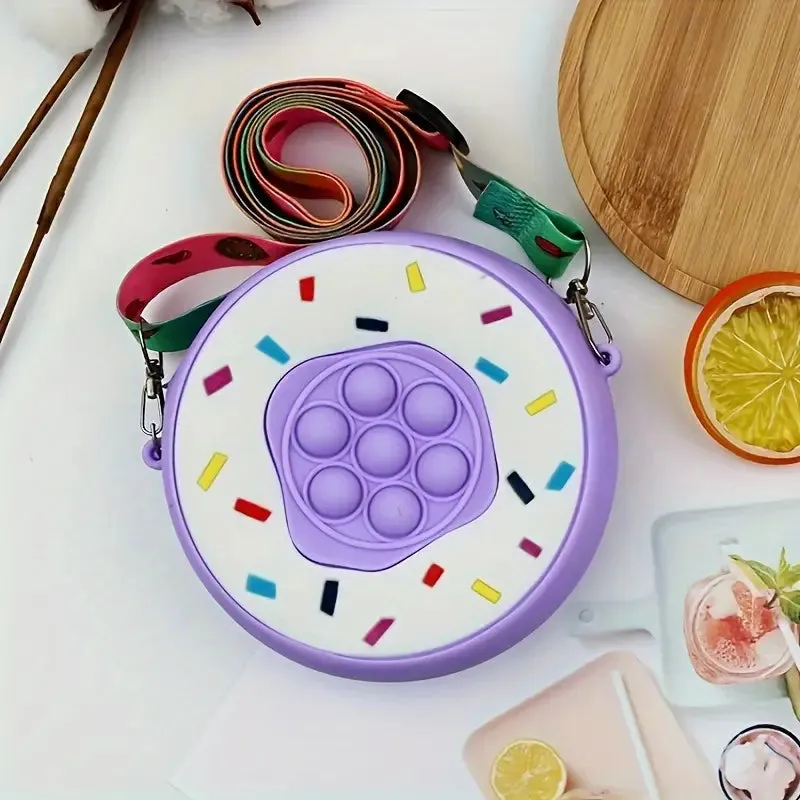 Crossbody Silicone Donut Pop It Purse