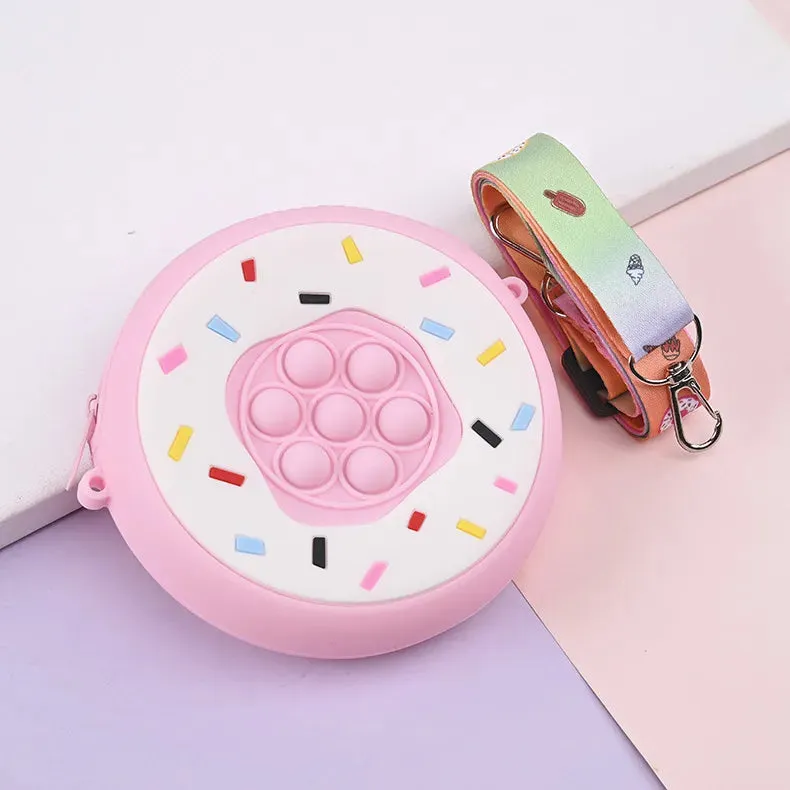 Crossbody Silicone Donut Pop It Purse