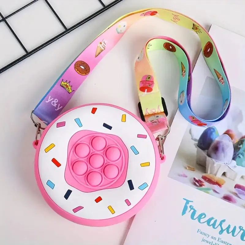 Crossbody Silicone Donut Pop It Purse