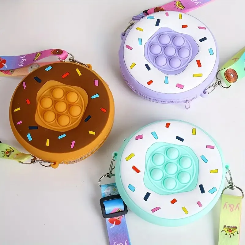 Crossbody Silicone Donut Pop It Purse