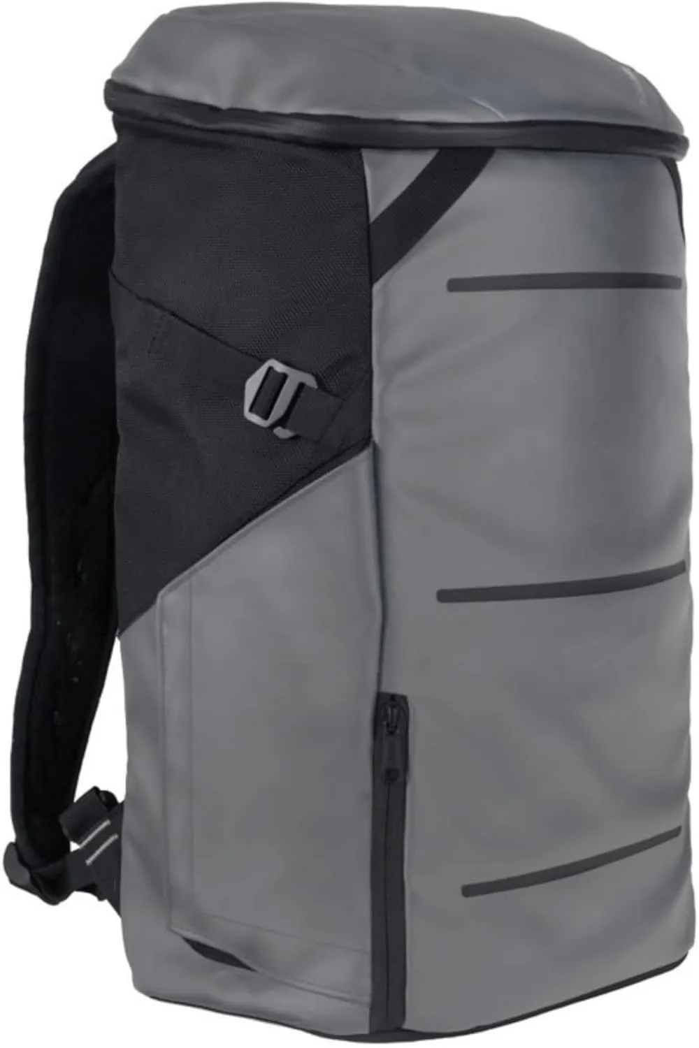 EL Upright Daypack - Premium Commuter Backpack with Laptop Compartment, USB Charging Port, Magnetic Water Bottle Pocket - Top Loading Work Backpack - 20L Carry-On Travel (Gravel/Black)