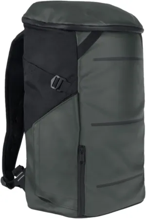 EL Upright Daypack - Premium Commuter Backpack with Laptop Compartment, USB Charging Port, Magnetic Water Bottle Pocket - Top Loading Work Backpack - 20L Carry-On Travel (Olive/Black)