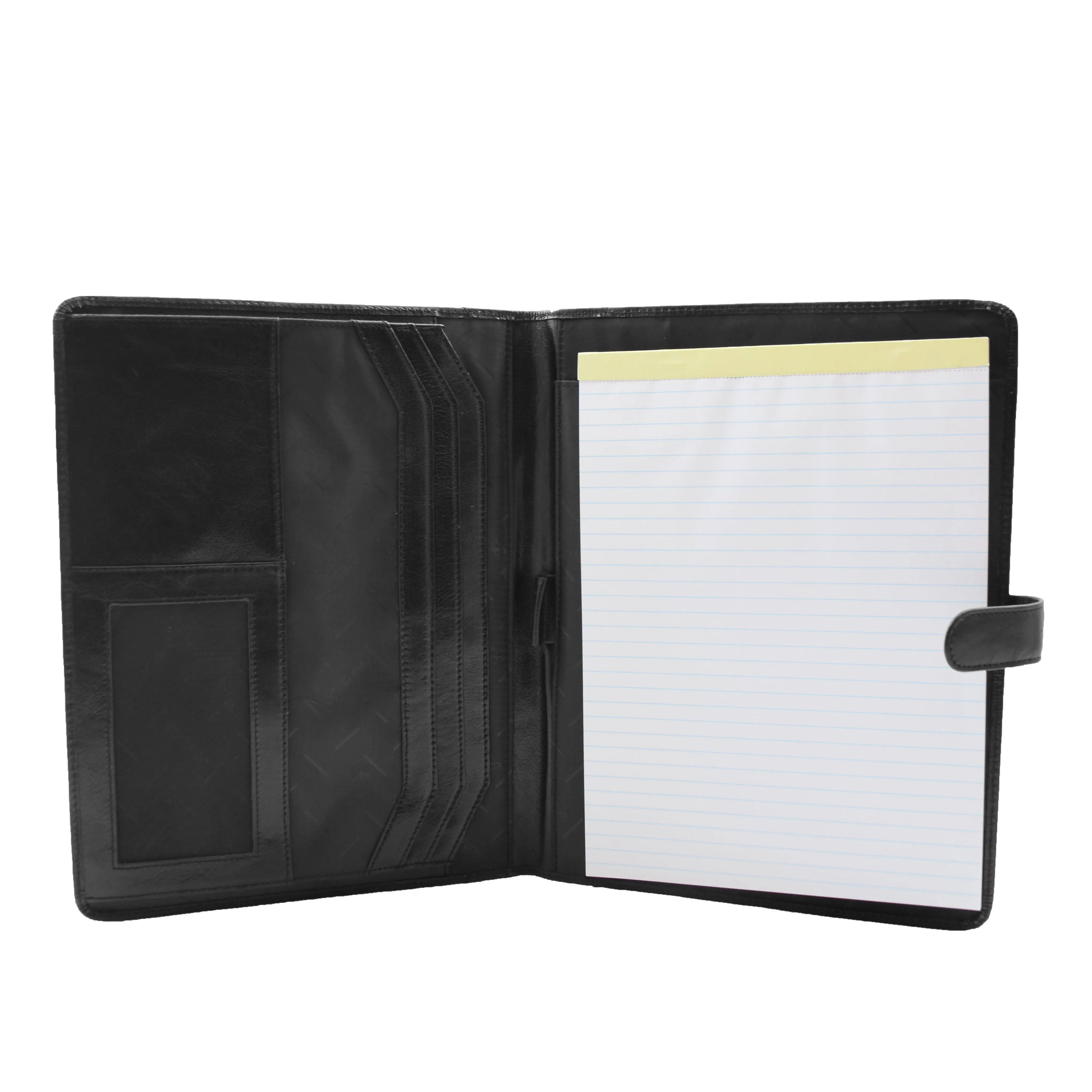 Genuine Leather Portfolio Case A4 Size Ombersley Black