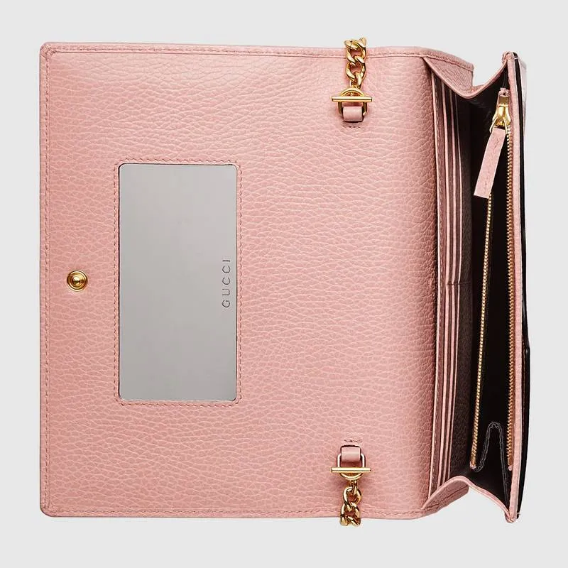GG Marmont Leather Mini Chain Bag, Light Pink