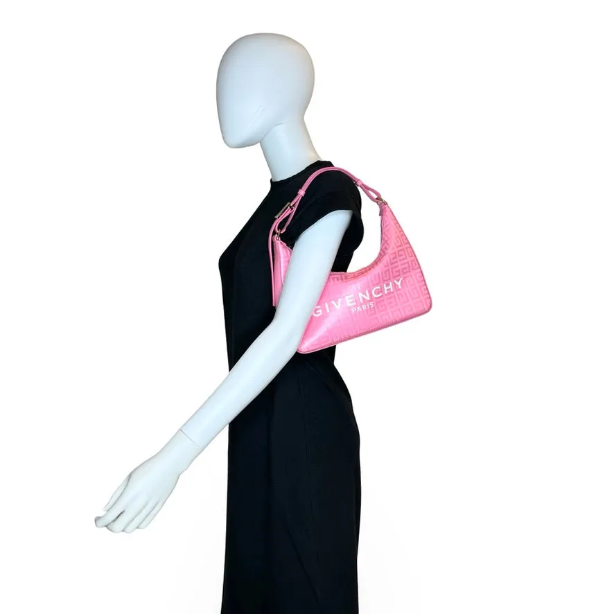 GIVENCHY: 4G Logo Small Moon Cut Out Shoulder Bag