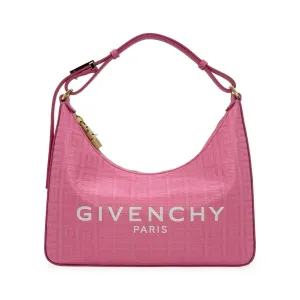 GIVENCHY: 4G Logo Small Moon Cut Out Shoulder Bag