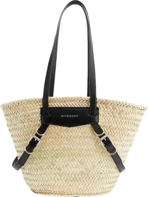 Givenchy Beige Voyou Medium Straw Tote Bag