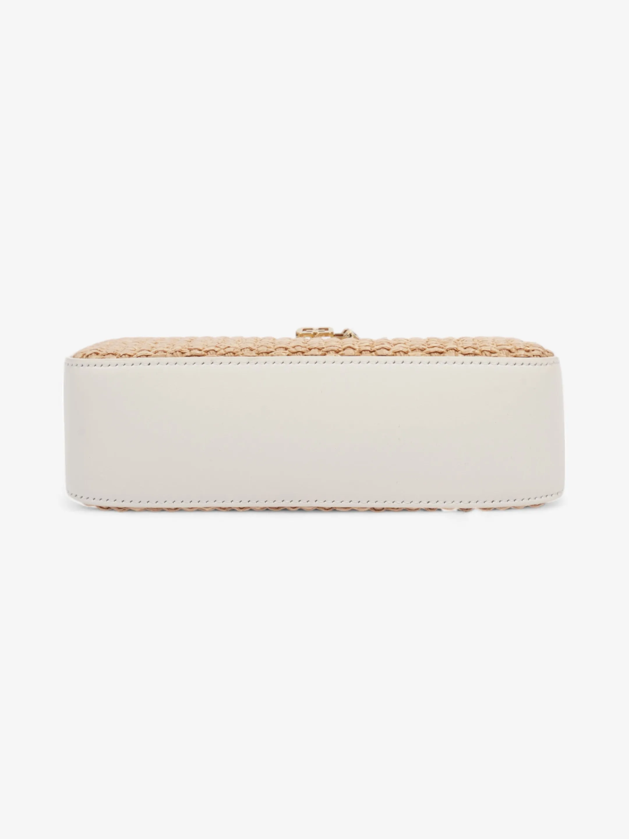 Givenchy Moon Cut Out Natural / White Raffia Mini