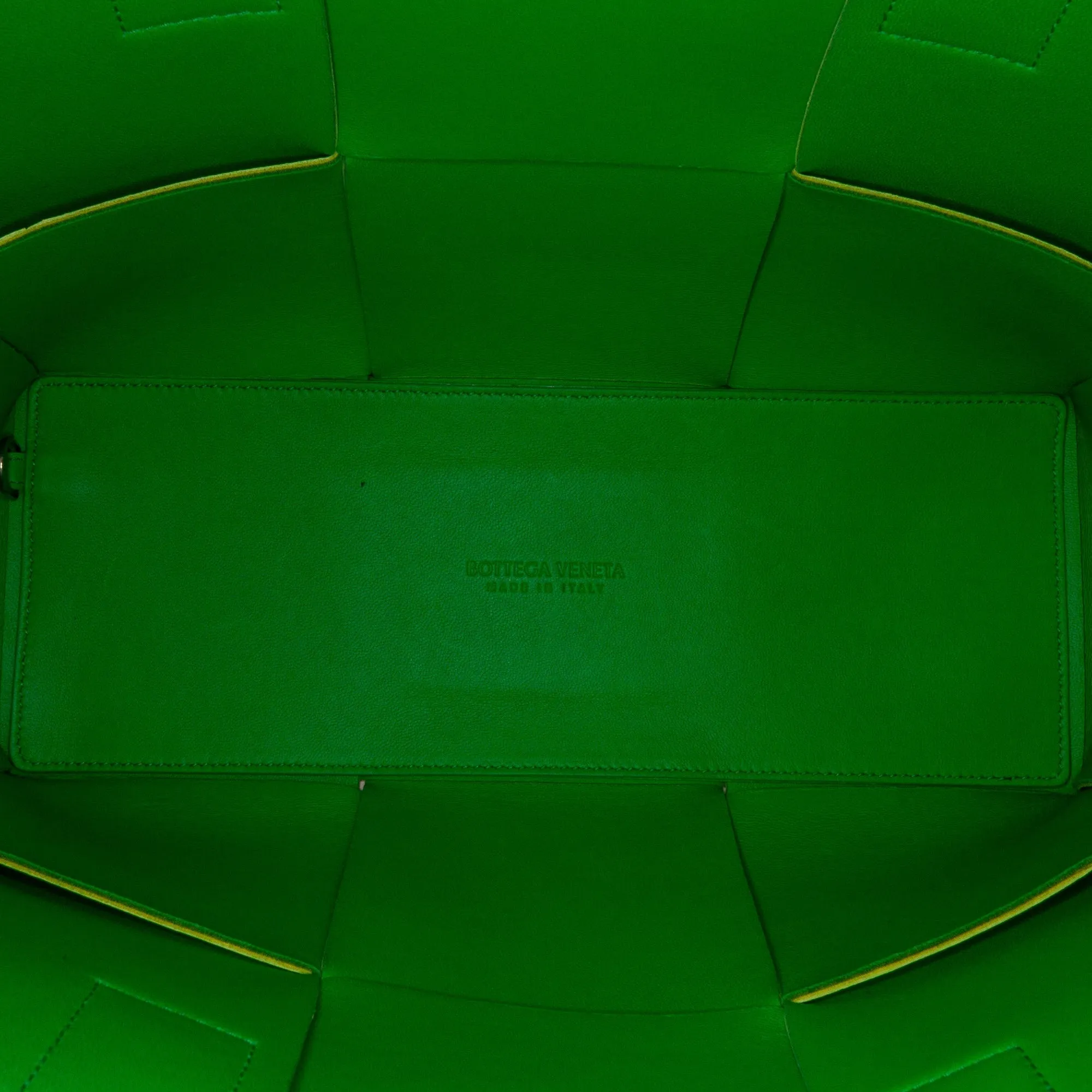 Green Bottega Veneta Maxi Intrecciato Small Arco Tote