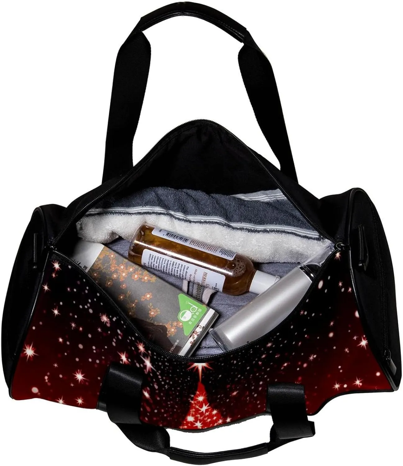 Gym Bag for Women,Small Gym Bag for Men,Christmas Theme,Overnight Bag