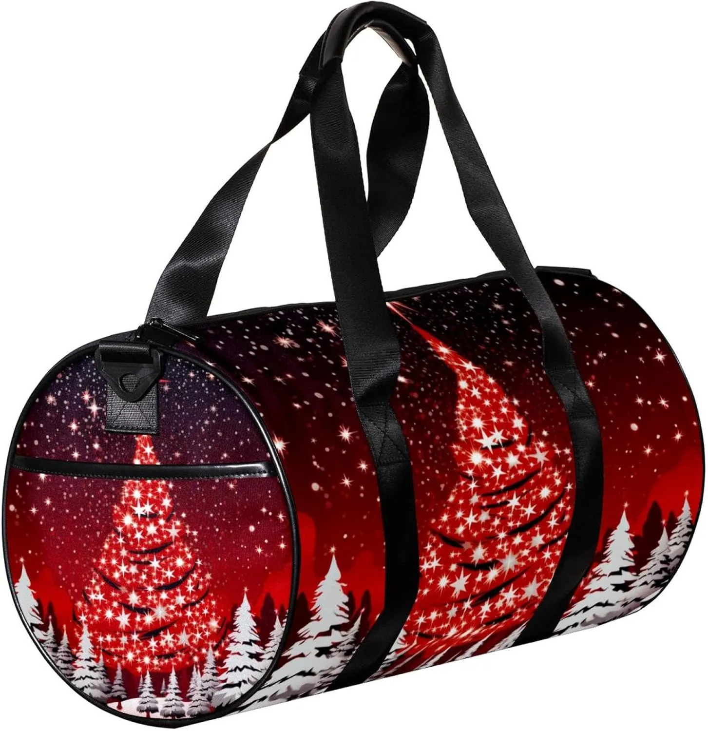 Gym Bag for Women,Small Gym Bag for Men,Christmas Theme,Overnight Bag