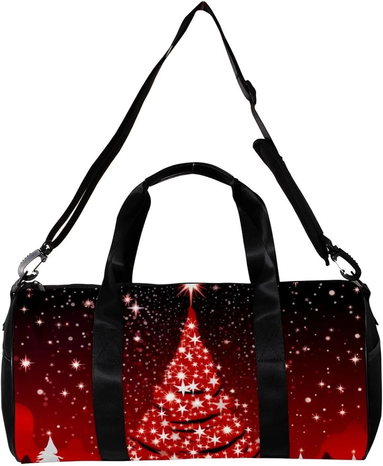 Gym Bag for Women,Small Gym Bag for Men,Christmas Theme,Overnight Bag