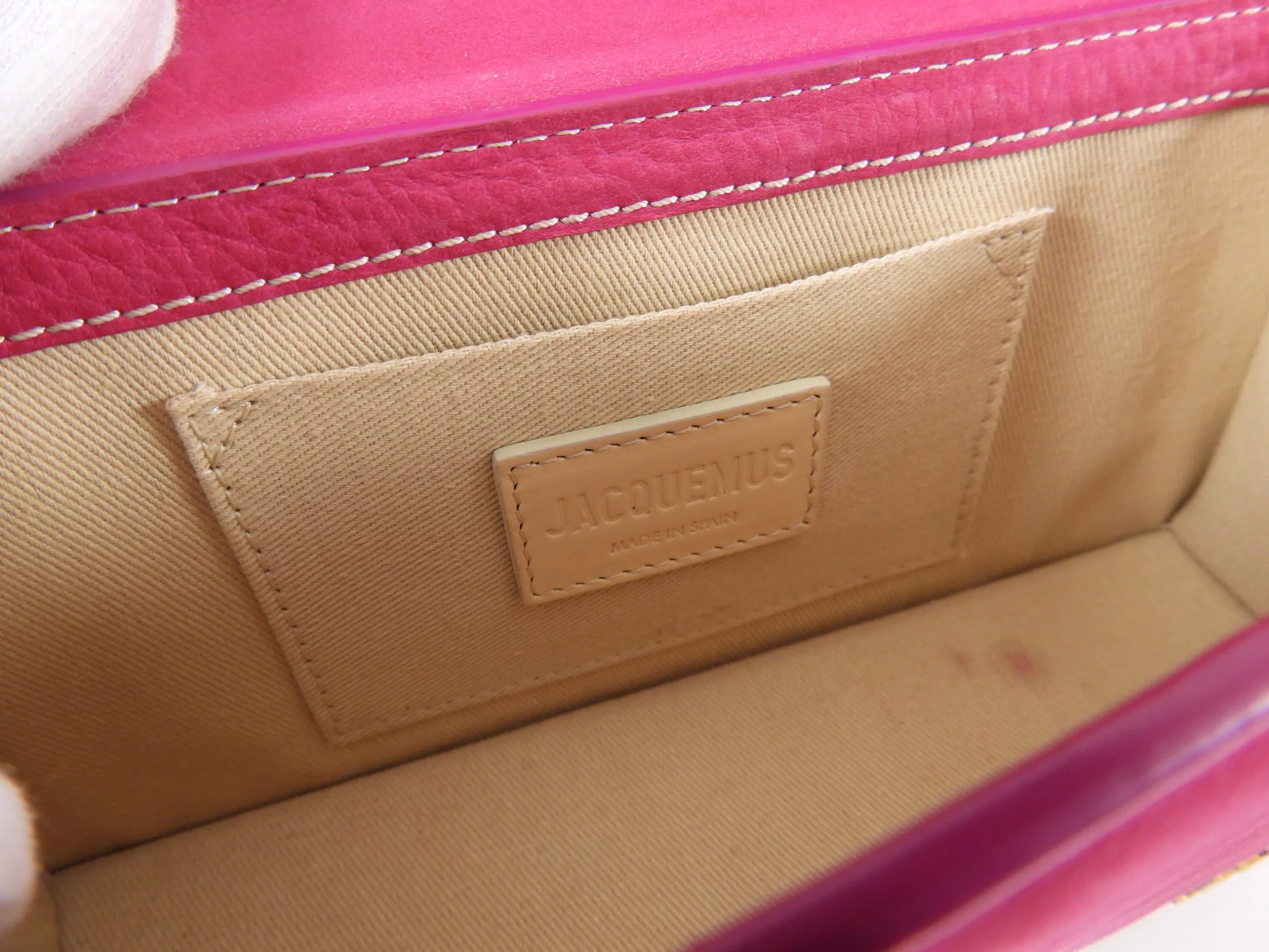 Jacquemus Le Chiquito Long Fuchsia Pink Mini Bag