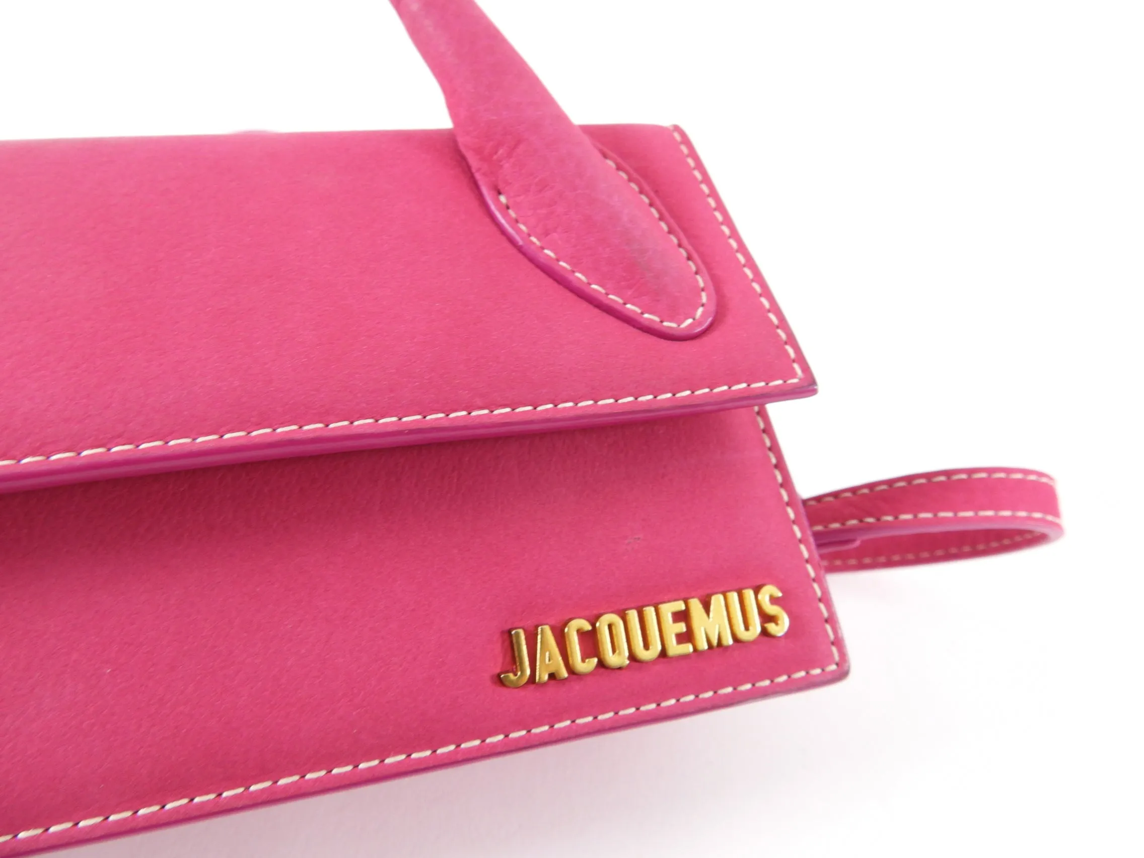 Jacquemus Le Chiquito Long Fuchsia Pink Mini Bag