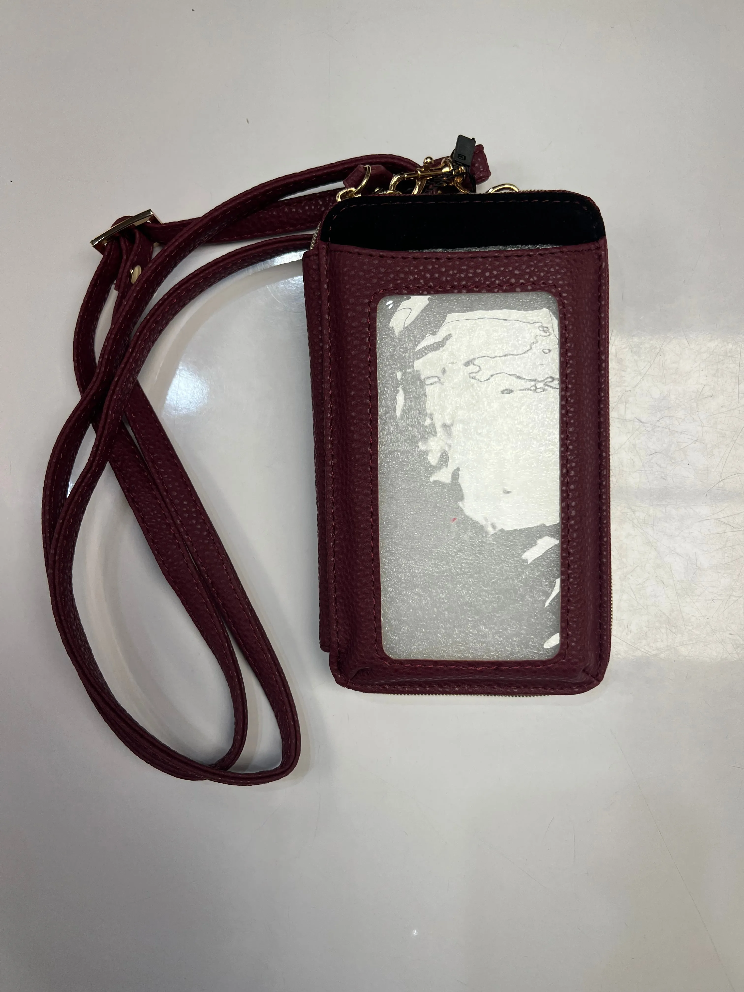 Julia Buxton Vegan Leather RFID Everywhere Crossbody Cellphone Wallet Bag