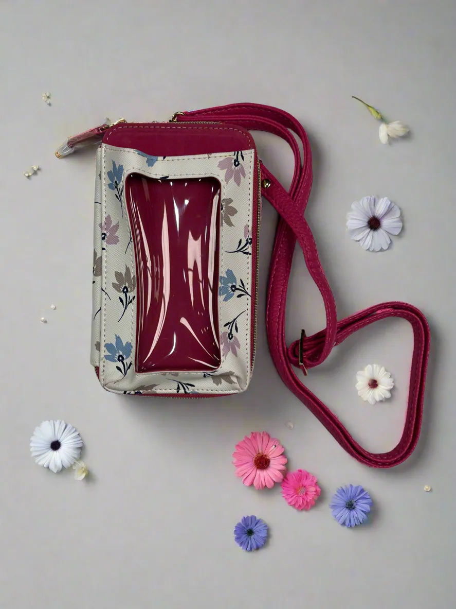 Julia Buxton Vegan Leather RFID Everywhere Crossbody Cellphone Wallet Bag