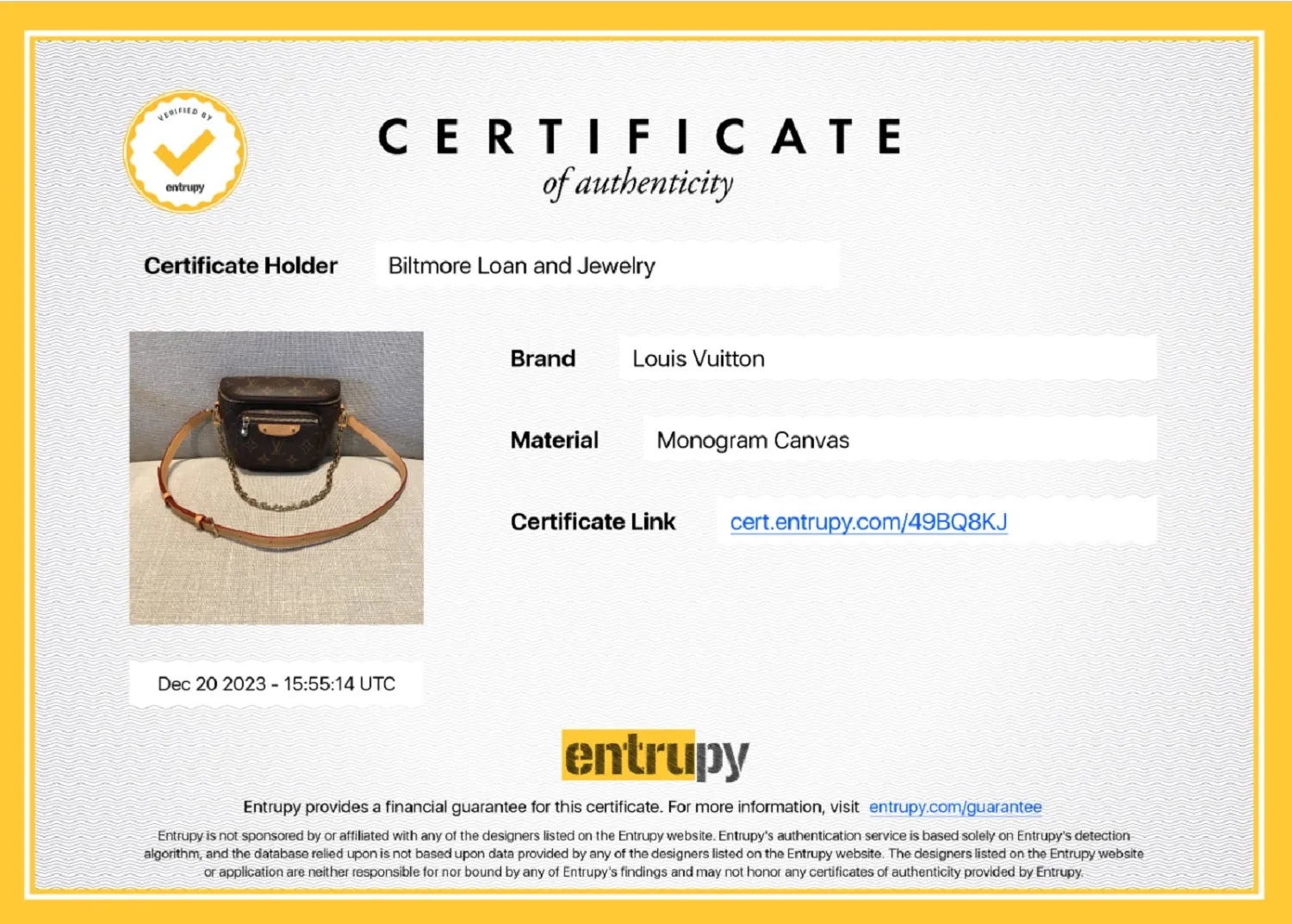 Louis Vuitton Monogram Mini Bumbag Crossbody