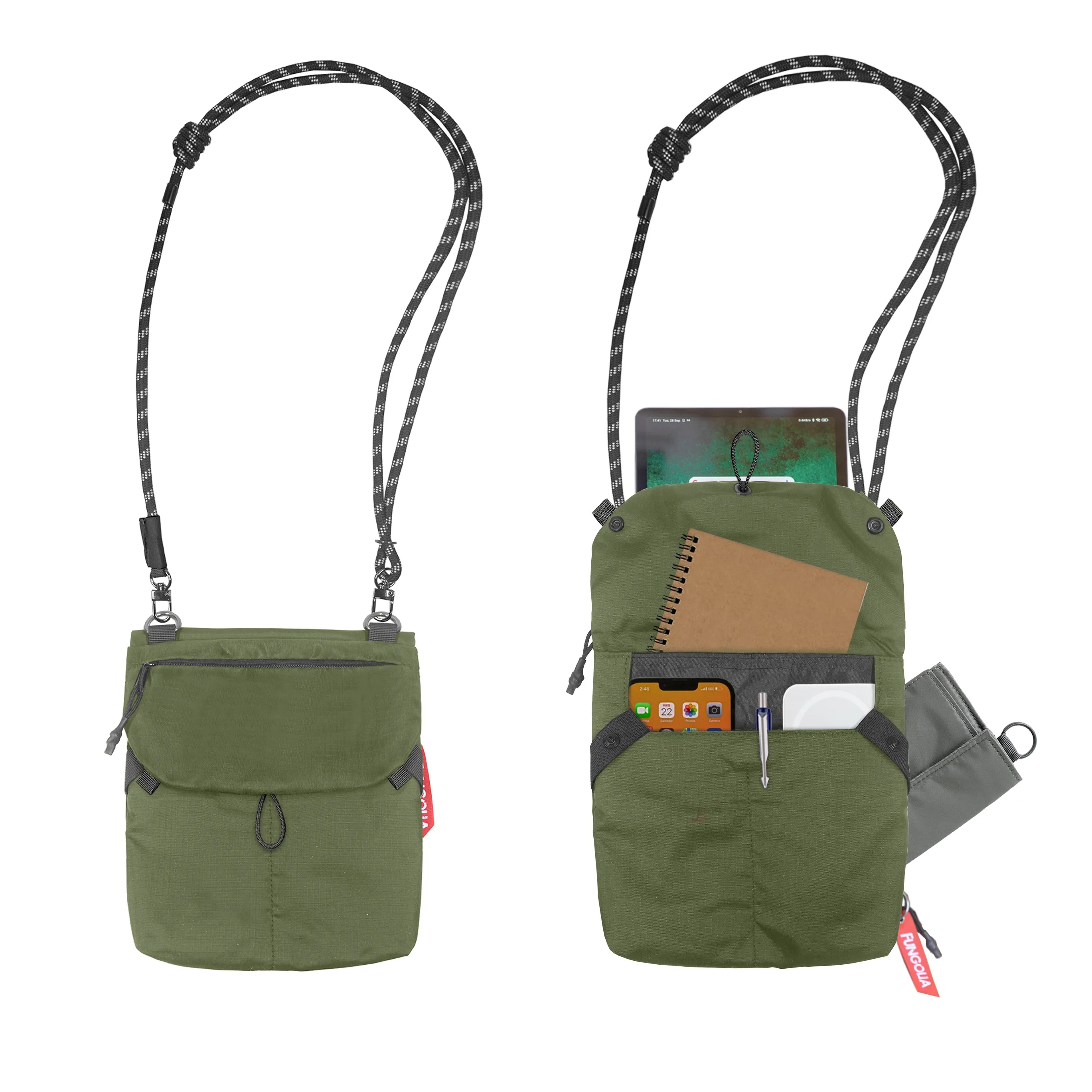 <A 000a001a88x> Double Deck Day Pouch