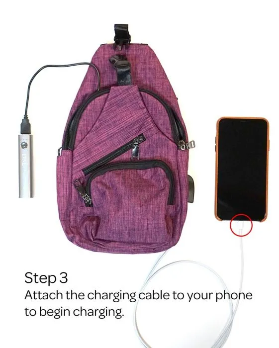 Nupouch - Anti-theft Daypack, Plum