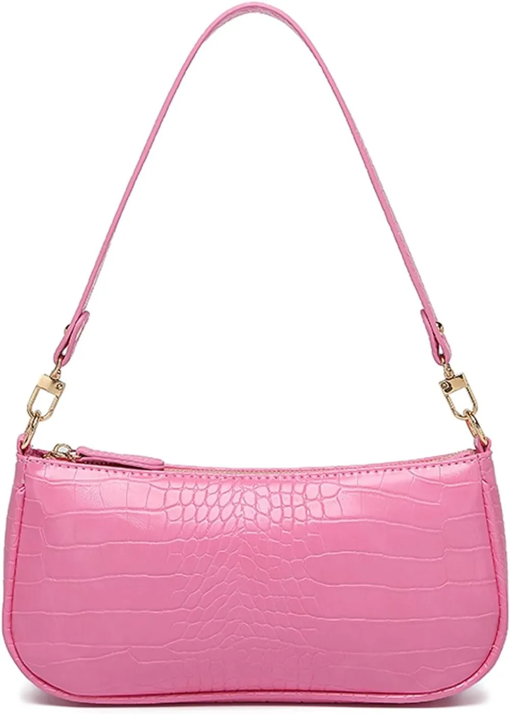 Retro Classic Clutch Shoulder Tote Hand-Bag with Zipper Closure