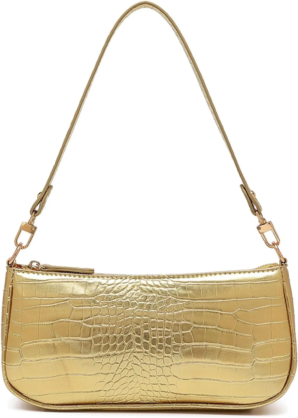 Retro Classic Clutch Shoulder Tote Hand-Bag with Zipper Closure