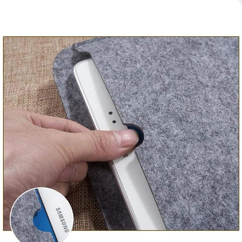 Sleeve Bag Case for iPad - Wool Felt Fabric Tablet Case