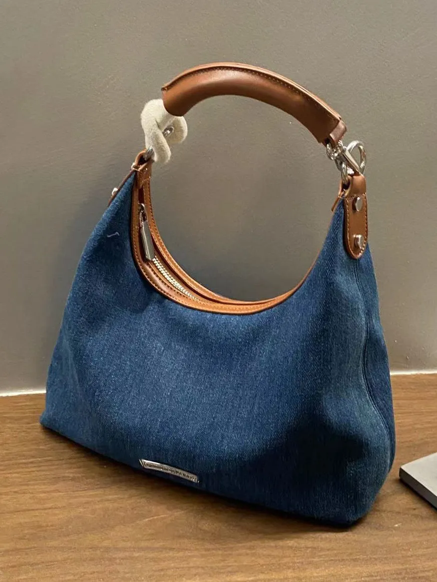 TAVIMART  -  2024 New Large Capacity Tote Hong Kong Style Retro High-Grade Underarm Bag Fashion Trendy Shoulder Commuter Bag for Women
