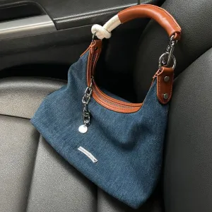 TAVIMART  -  2024 New Large Capacity Tote Hong Kong Style Retro High-Grade Underarm Bag Fashion Trendy Shoulder Commuter Bag for Women