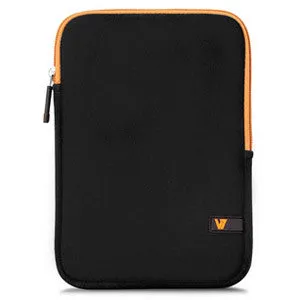 V7 Ultra Protective Sleeve for iPad mini and 7.9 Tablets, Black & Orange