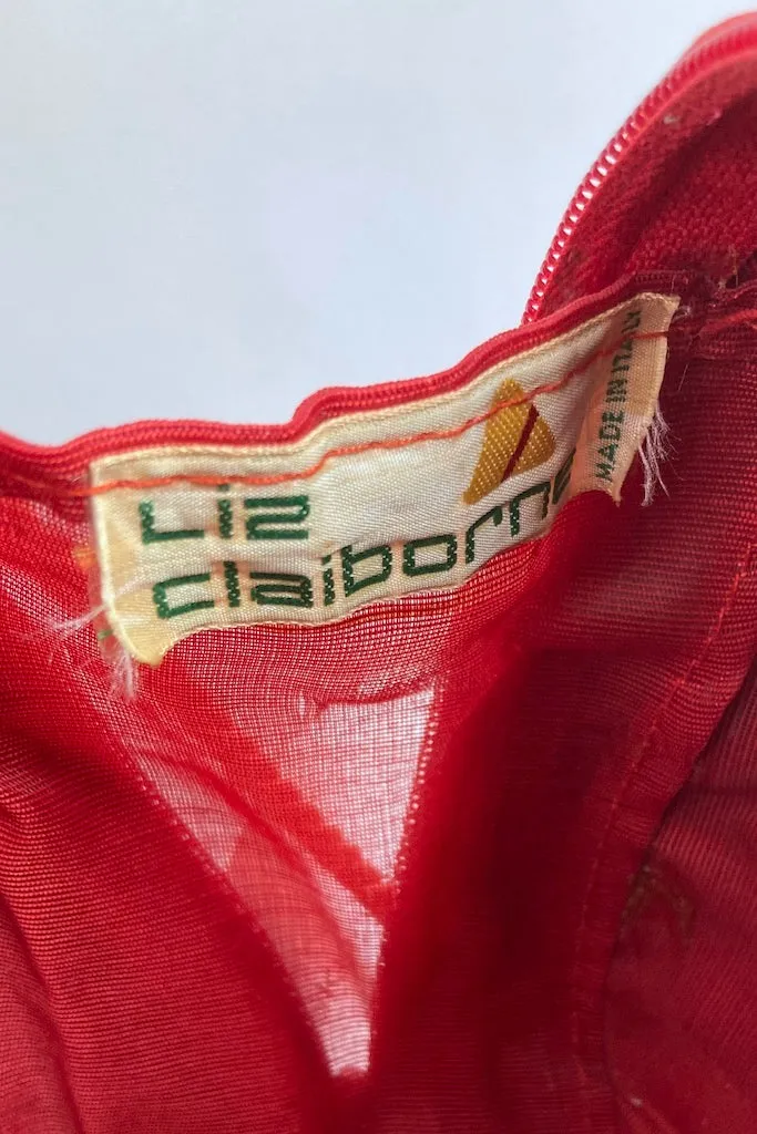 Vintage Liz Claiborne Rainbow Straw Purse
