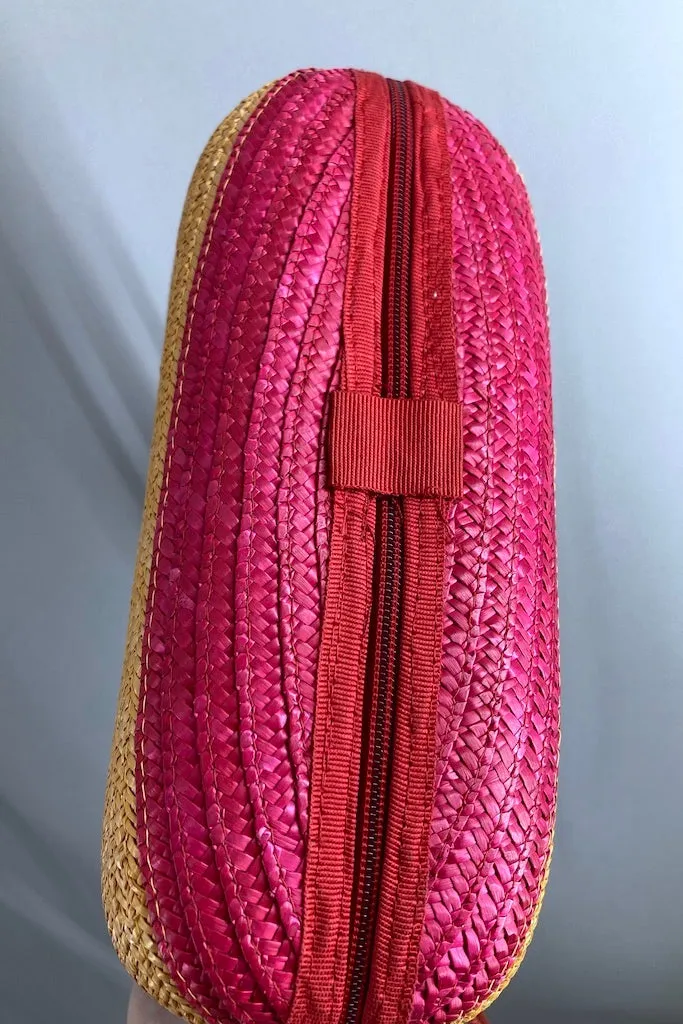 Vintage Liz Claiborne Rainbow Straw Purse